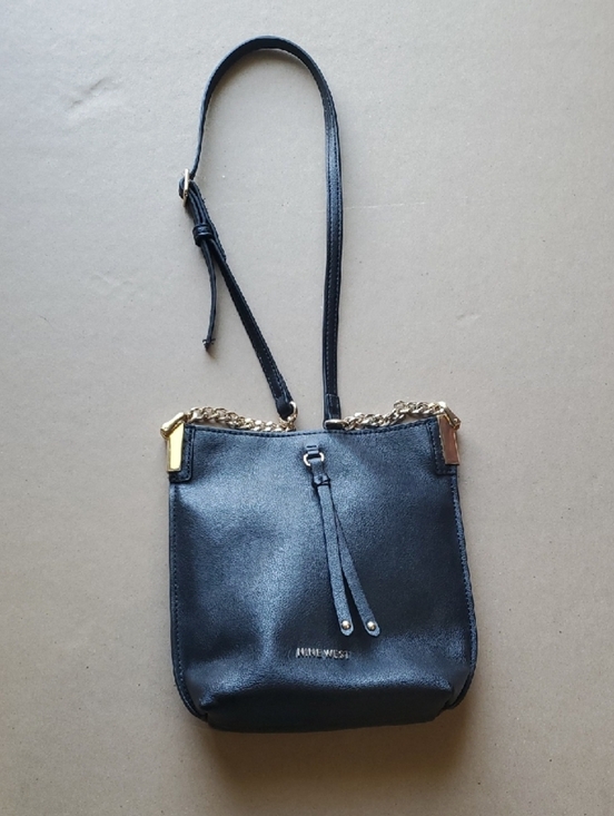 Nine West Handbags - Nine West Black Crossbody with Gold Chain Accent